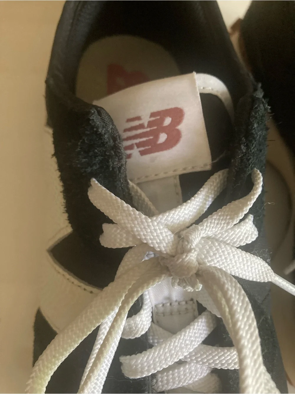 New Balance 327 Black Sneakers with White 'N' Logo Women's Size 7.5